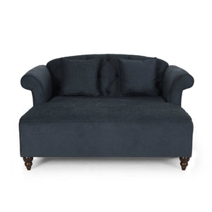English Elm Christopher Knight Home® - Loveseat Double Chaise Lounge - Luxurious Charcoal Upholstered Seating With Accent Pillows & Style 68104.00AFCHAR_68104.00BFCHAR