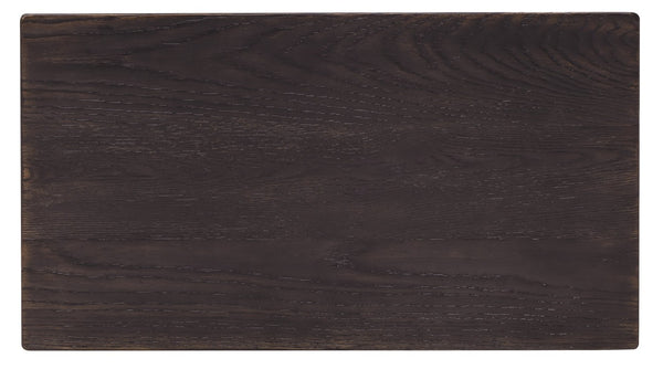 Hooker Furniture Driftwood Three-Drawer Nightstand With Cedar-Lined Drawer, Built-In Usb Charging And Rustic Buckboard Appeal Blacks 6820-90116-99