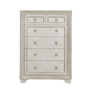 Camila 6 Drawer Chest White with Cream Finish P269124S Pulaski Furniture