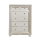 Camila 6 Drawer Chest White with Cream Finish P269124S Pulaski Furniture