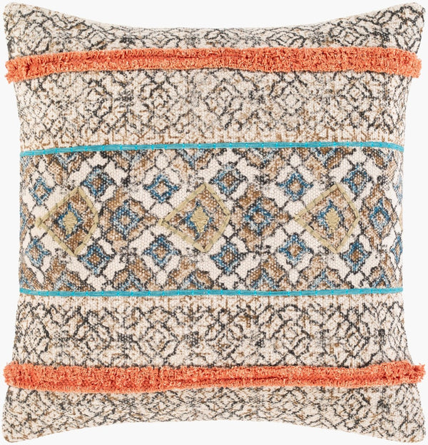 Livabliss Dayna Handwoven Cotton Accent Pillow Cover Artisan Textured Global Craft for Sofa DYA003-2222P
