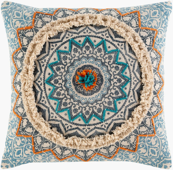 Livabliss Dayna Moroccan Geometric Cotton Accent Pillow Handcrafted Bohemian Global Decor DYA005-1818P