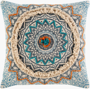 Livabliss Dayna Handcrafted Cotton Throw Pillow Moroccan Geometric Pattern Bohemian Accent DYA005-1818