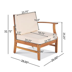 English Elm Perla Armless Accent Chair Tailored Low Profile Upholstered Seat for Living Room 58941.00L-M-RCRM-59098.00