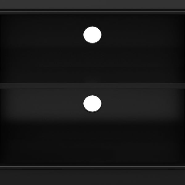 English Elm Draper - Handcrafted Mid Century Modern Low Tv Media Stand With Adjustable Shelving & Cable Management B136P158591