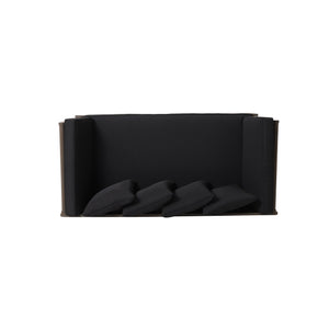 English Elm Christopher Knight Home® - OTTAVIO Acacia Outdoor Sofa Daybed Convertible Expandable with Water-Resistant Cushions, Grey Patio Luxury 63454.00BLK