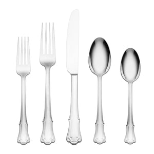 Lenox Oneida James Street Mirror 20 Piece Flatware Set Metallic, STAINLESS METAL 896766