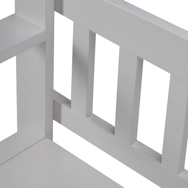 English Elm Brooklyn Entryway Storage Bench - Stylish Solid Pine Seating With Ample Storage For Modern Homes B136P158123