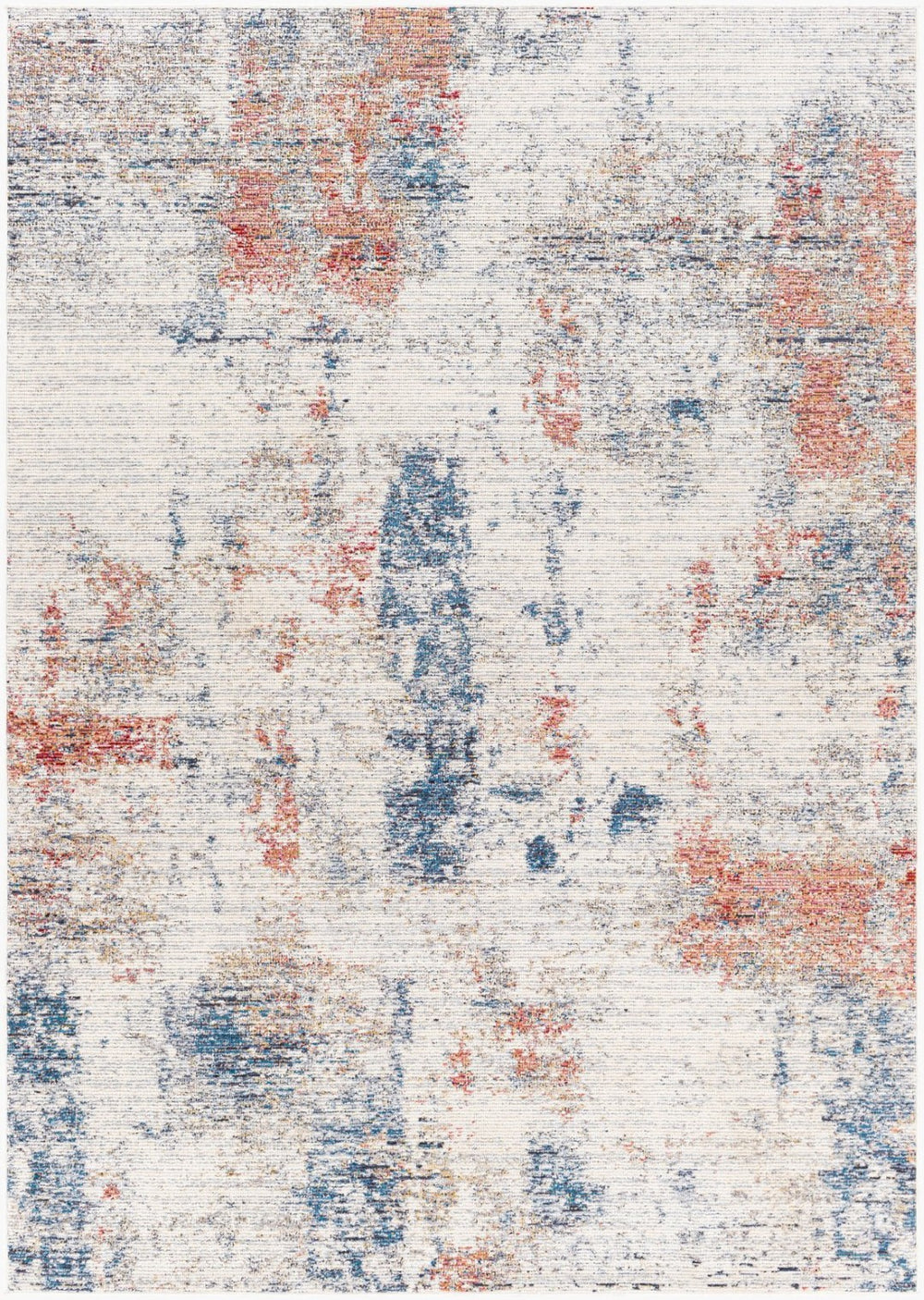 Livabliss Daytona Geometric Runner Rug Machine Woven Polypropylene Blend for Hallways and Entryways Rust, Teal 2'7" x 7'3" DYT2302-2773