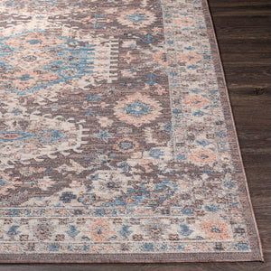 Livabliss Daytona Beach Traditional Runner Rug Polypropylene Blend for Hallways and Entryways Brown, Light Br 8'10" x 12' DYT2305-81012