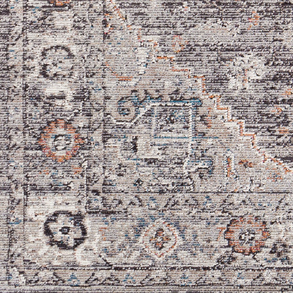 Livabliss Daytona Beach Traditional Outdoor Rug Polypropylene Patio Woven Uv Resistant Light Gray, Bla 5'3" x 7' DYT2311-537