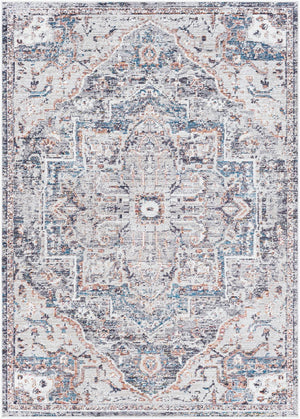 Livabliss Daytona Beach Traditional Runner Rug Polypropylene Blend for Hallways and Entryways Light Gray, Med 8'10" x 12' DYT2312-81012