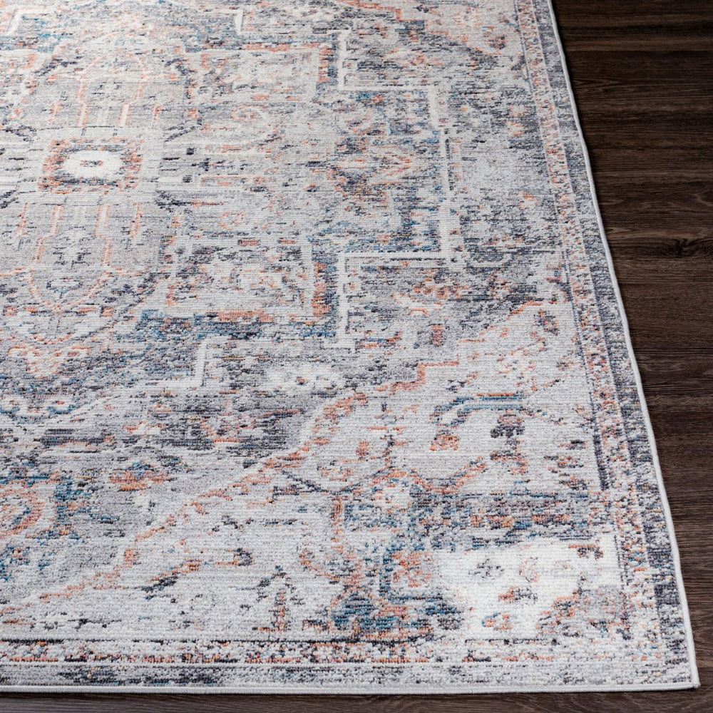 Livabliss Daytona Beach Traditional Runner Rug Polypropylene Blend for Hallways and Entryways Light Gray, Med 7'10" x 10' DYT2312-71010