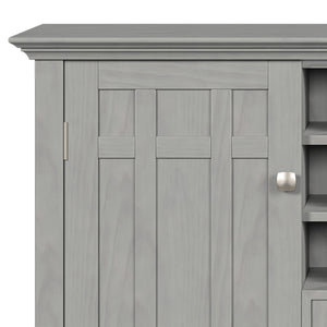 English Elm Bedford - Handcrafted Buffet & Wine Rack In Fog Grey - Elegant Storage For Dining & Living Spaces B136P158484