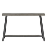 Homelegance By Top-Line Alastor Sofa Table with Shelf Grey MDF