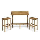 Christopher Knight Home® Noble House Wood Balcony Bar Set