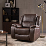 Christopher Knight Home® - Noble House - Malic Classic Tufted Leather Swivel Recliner