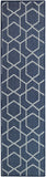 Nourison Horizon Indoor/Outdoor HOZ01 Machine Made Power-loomed Borderless Design Indoor/Outdoor Modern Outdoor Rug Navy, Navy 88% Polypropylene,12% Polyester 841491126486