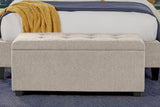 Parker House Parker Living Sleep Avery - Dune Storage Bench Dune Natural 100% Polyester (W) BAVE-BENCH-DUN