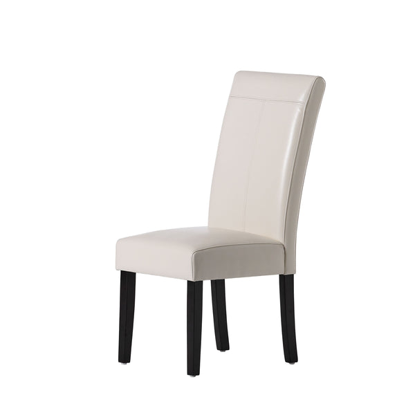 English Elm Hanford Upholstered Dining Chair Set of 2 with T-stitch Back and Tapered Legs 53999.00IVY