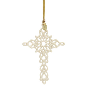 Lenox 2024 Snow Fantasies Cross Ornament Ivory, NO COLOR PORCELAIN 895771
