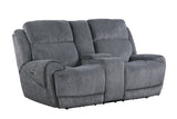 Parker House Spencer - Tide Graphite Power Reclining Sofa And Loveseat Grey 100% Polyester (W) Mspe-32ph-tgr