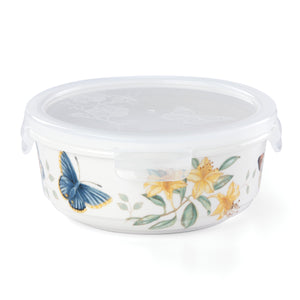 Lenox Butterfly Meadow Large Round Food Storage Container Multi, WHITE PORCELAIN 888264