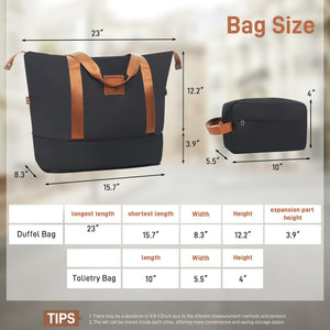 English Elm 6 Piece Hardshell Abs Travel Set with Spinner Wheels Combination Lock and Toiletry Bag Charcoal N732P391314E