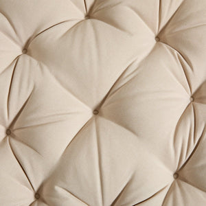English Elm Comfortable Woven Pe Rattan Papasan Swivel Chair with Plush Cushion for Any Room W640P443549