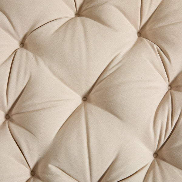 English Elm Comfortable Woven Pe Rattan Papasan Swivel Chair with Plush Cushion for Any Room W640P443549