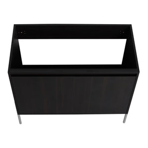English Elm 36" Freestanding Bathroom Vanity Cabinet, Slim 37x21x6.3" Storage Console with Soft-Close Doors, KD Package Excluding Sink W1972P243177