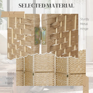 English Elm 8 Panel Bamboo Paper Rope Woven Folding Divider Arched Pine Frame Studio Privacy T3971P405220