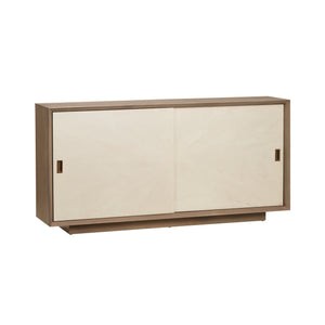 Crestview Collection Rustic 4 Door Media Credenza - Elegant Bayur Wood Sideboard With Cream Doors & Cord Management Brown Solid Wood Cvfdr1049