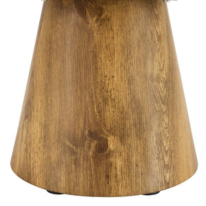 English Elm Natural Wood Grain Mdf Round Coffee Table for Small Living Rooms and Cozy Spaces W2920P375102