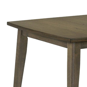 English Elm Yuki Rectangular Dining Table Seats Six Distressed Walnut Finish Tapered Flare Legs B056P416841