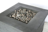 English Elm Fiber Reinforced Concrete Propane/Natural Gas Fire Pit Table