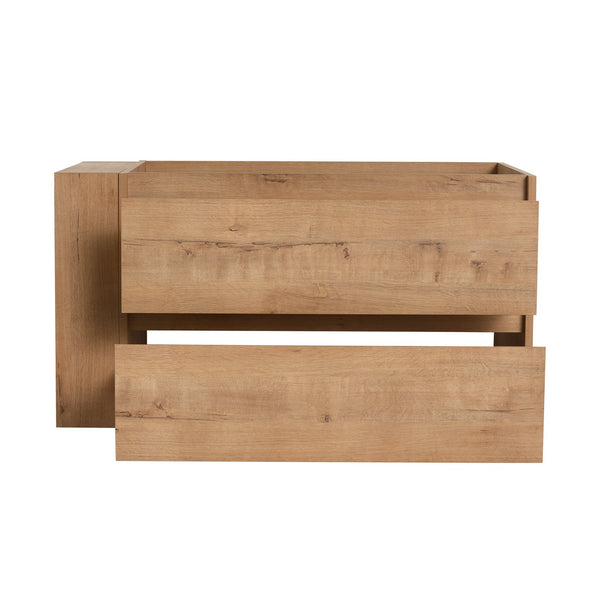 English Elm 36" Wall Mounting Bathroom Vanity with Soft-Close 2/3 Drawers, Adjustable Side Shelf, Water-Resistant Finish W999P168519