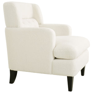 English Elm Christopher Knight Home® - Upholstered Teddy Fleece Armchair with Tufted Back, Contemporary Cozy Accent Seat for Living Room Beige N763P193158A