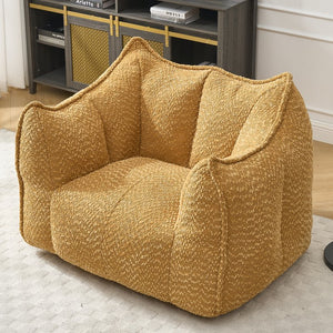 English Elm Sofa plush beanbag chair with superfiber cover and resilient foam filling for ultimate home comfort and relaxation Yellow W1996P252269