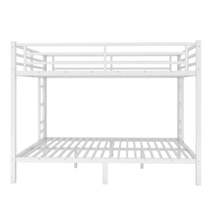 English Elm Metal Queen-Over-Queen Bunk Bed For Teens & Adults | Space-Saving, Durable, Noise-Reducing Design W1580S00122