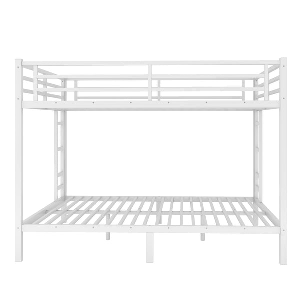 English Elm Metal Queen-Over-Queen Bunk Bed For Teens & Adults | Space-Saving, Durable, Noise-Reducing Design W1580S00122