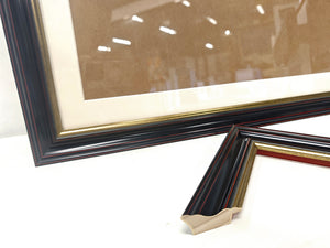 English Elm 24x32 Solid Wood Picture Frame with Replaceable Canvas, Organic Acrylic Glass, Elegant Wall Art Decor Black T3976P383250