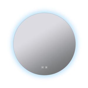 English Elm Nordica Round Backlit Led Vanity Mirror with Defogger for Modern Bathrooms B2731P478355