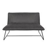 OSP Home Furnishings Brocton Loveseat Charcoal