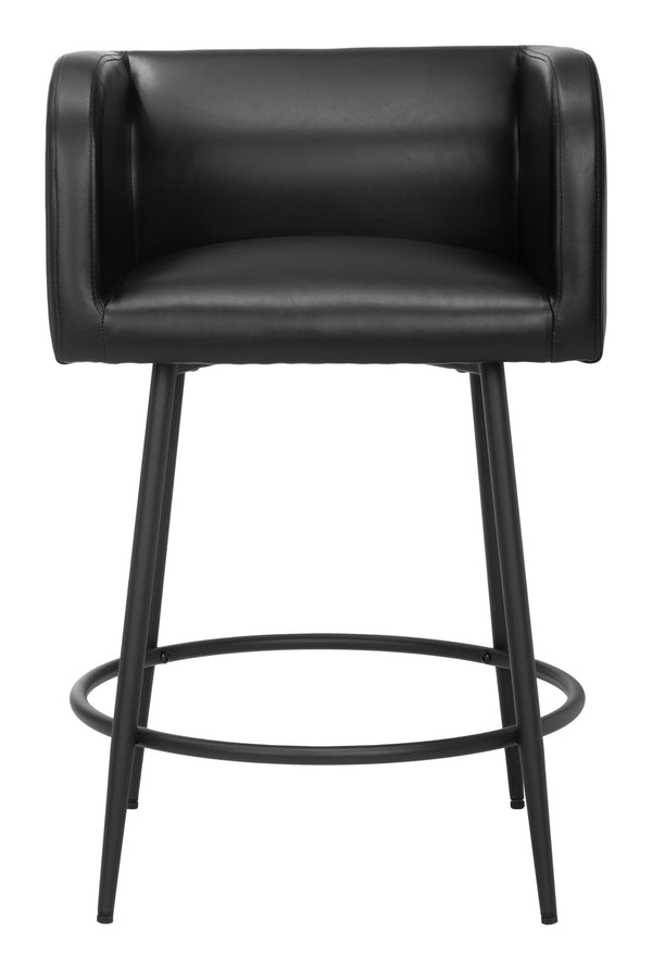 Horbat Counter Stool - Set of 2 Black 110062 Zuo Modern