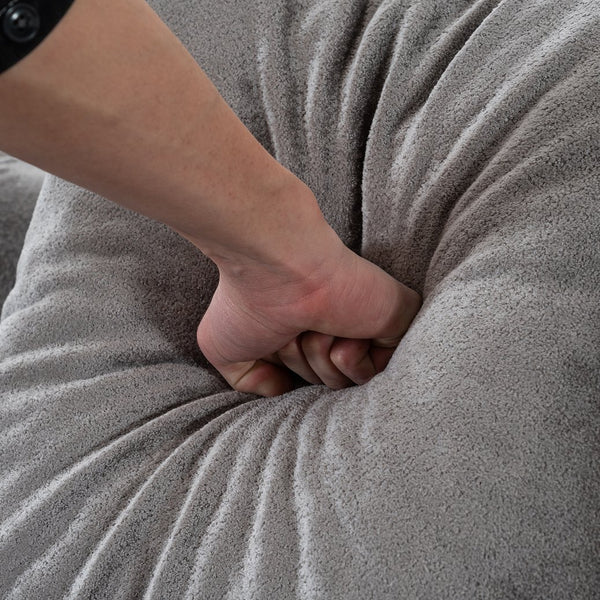 English Elm Modular Sectional Sofa: L-Shape Chaise Couch For Deep Comfort, No Assembly, Durable Grey Fabric Design W2012S00009