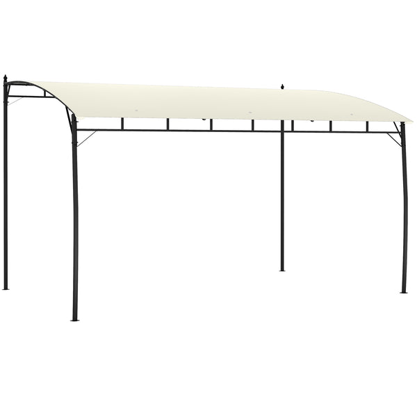 English Elm Outsunny Steel Pergola Gazebo with Uv Canopy for Patio Deck or Backyard Shade W2225P174147