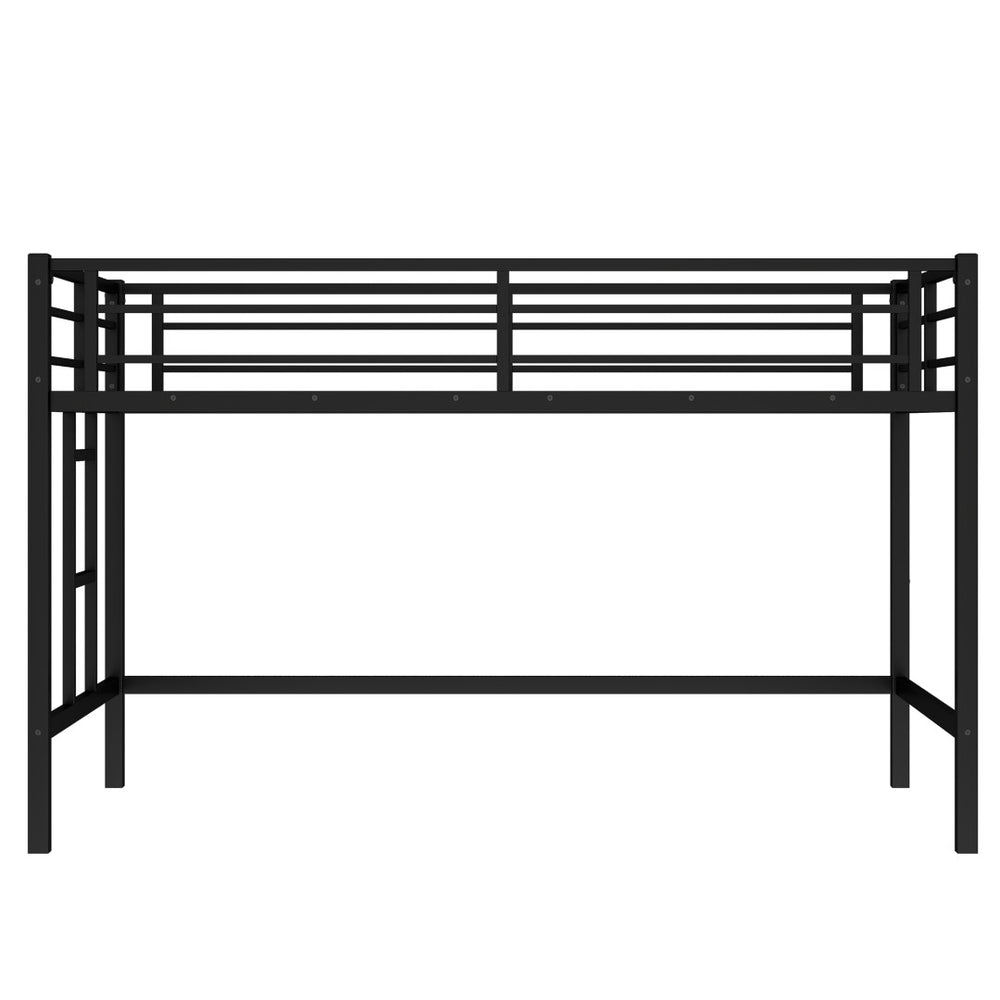 English Elm Twin Metal Loft Bed With Ladder & Guardrails - Stylish Space-Saving Solution For Kids’ Rooms! W1580P309651-GIGA