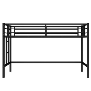 English Elm Twin Metal Loft Bed With Ladder & Guardrails - Stylish Space-Saving Solution For Kids’ Rooms! W1580P309651-GIGA