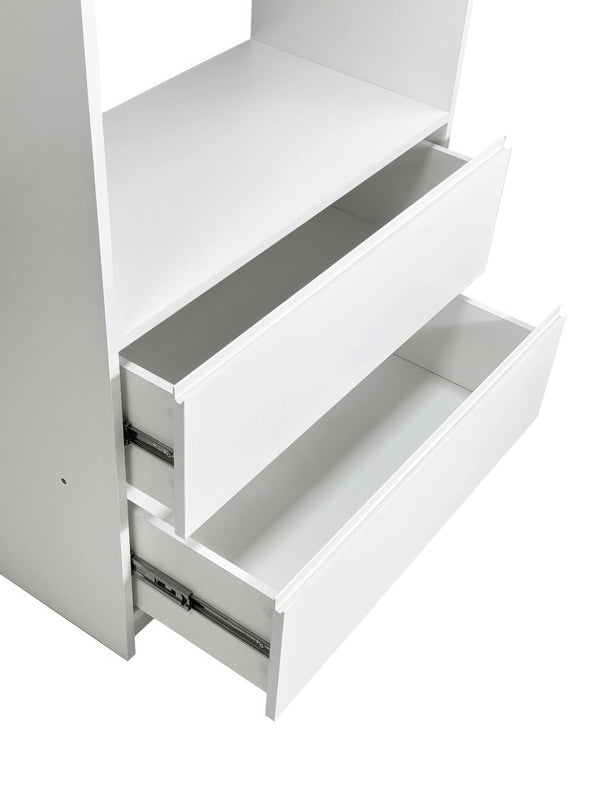 English Elm Prosper Freestanding Walk-In Wood Closet System - Stylish, Durable Storage For Modern Spaces Today! B040S00148-GIGA